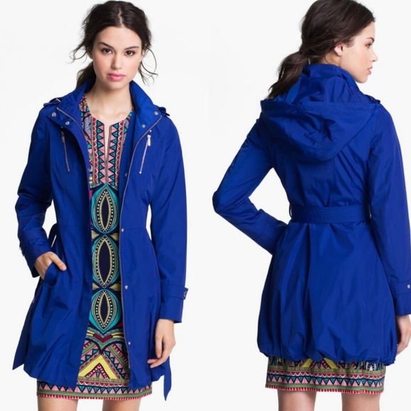 Laundry by Shelli Segal Bubble hem Rain jacket - Picture 3 of 8